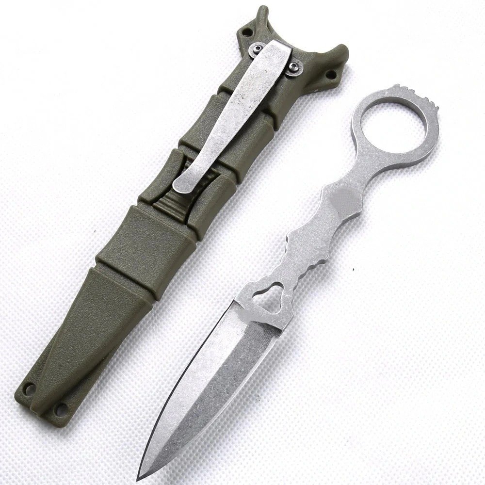 22383-main-white-clean Kompaktes Jagdmesser – Survival-EDC-Messer mit feststehender Klinge und Scheide