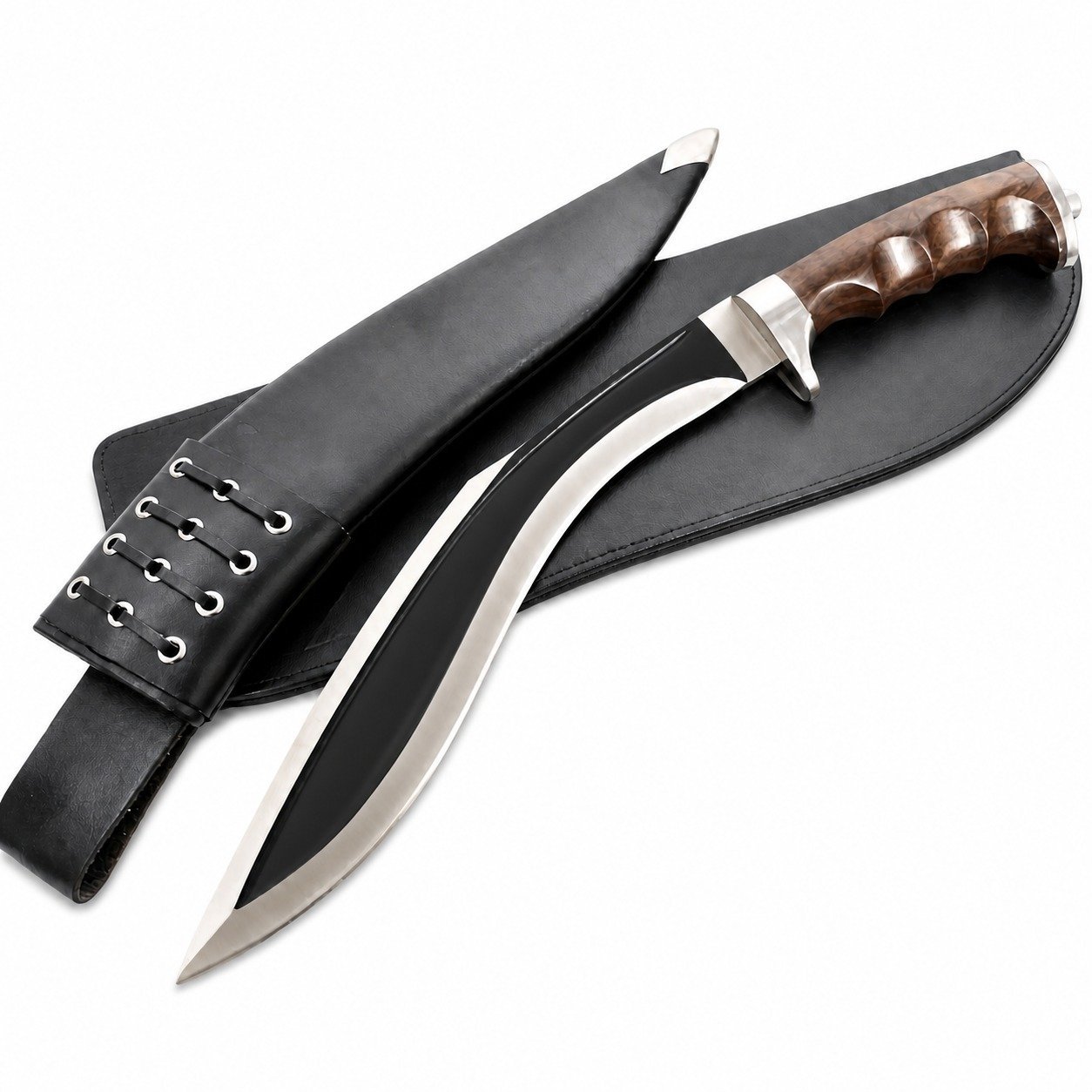 24346-main-white-clean Hochwertiger, handgefertigter Kukri aus 98-Karat-Königsqualität.