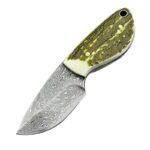 Damastmesser Outdoor Mini Taschenmesser Geschmiedeter Damaststahl Taschenüberleben